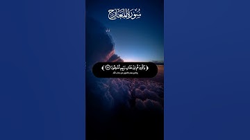 سورة المعارج.