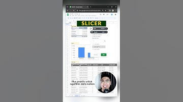 CARA PAKAI #SLICER DI #googlesheets #excel #exceltips #foryou #fypviral #spreadsheets #fypindonesia
