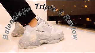 Balenciaga Triple S Cream OnFoot  Hypebeast