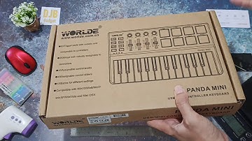 Unboxing Worlde Panda Mini USB MIDI Controller Mixer Keyboard