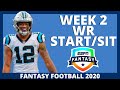 2020 Fantasy Football - Week 2 Wide Receivers - Start or Sit (Every Match Up)