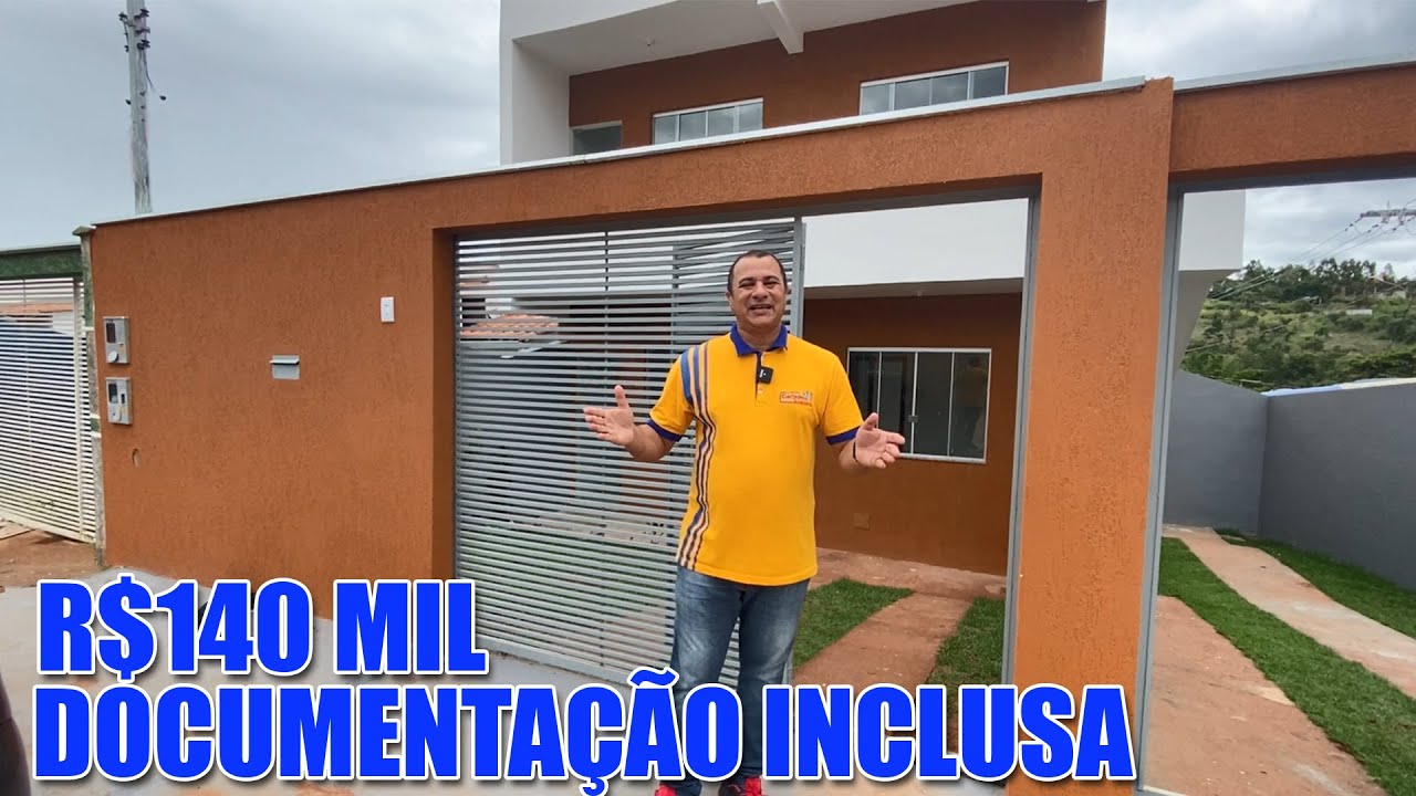 Casa com ótimo Acabamento, 200 mil. Tem simulação no fim do vídeo só aqui  na Carlinhos Imobiliária - YouTube