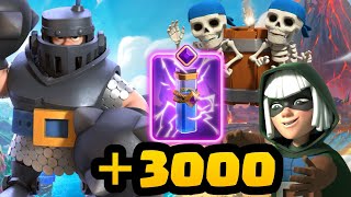 🏆＋3000 WITH MEGA KNIGHT WB DECK⚔️ -Clash Royale