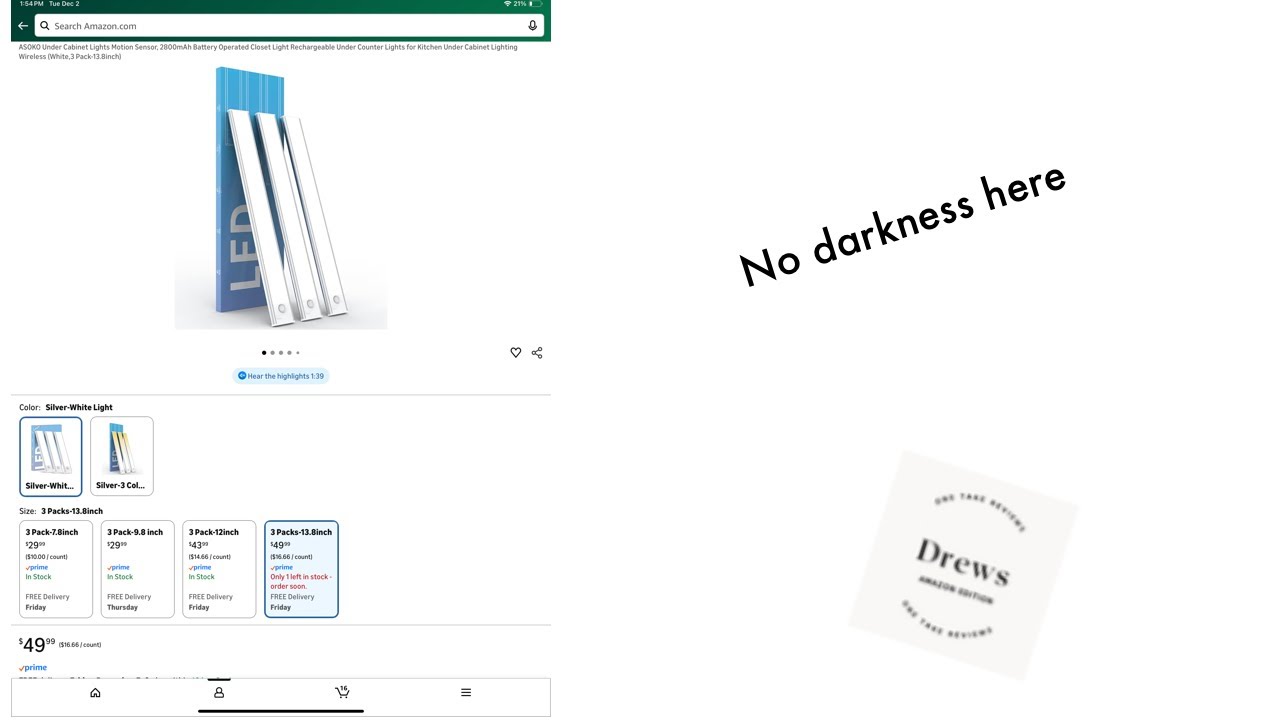 motion sensor portable lighting