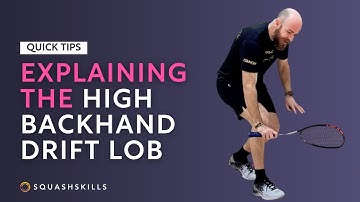 Squash Tips: High Backhand Drift Lob From The Back Wall