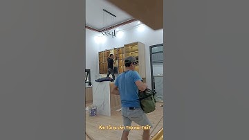 Tủ bếp cánh kính gỗ công nghiệp - Nội Thất Bảo Lộc 0945.452.398 website www.noithatbaoloc.com