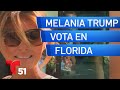 Melania vota en West Palm Beach