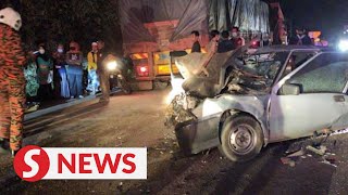 Elderly couple killed in collision with lorry