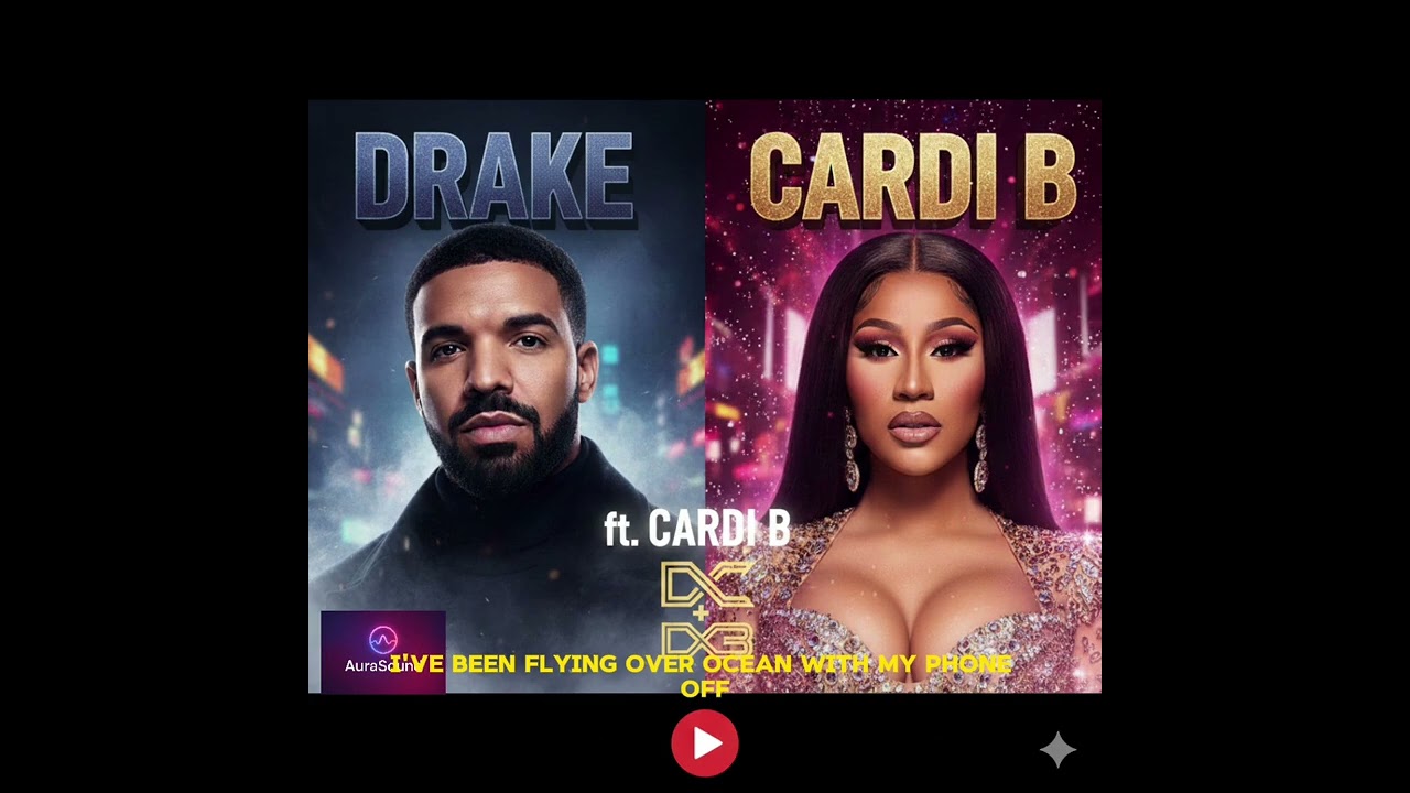Drake ft Cardi B - No Feelings, Just Funds (Music Lyrics Video)
