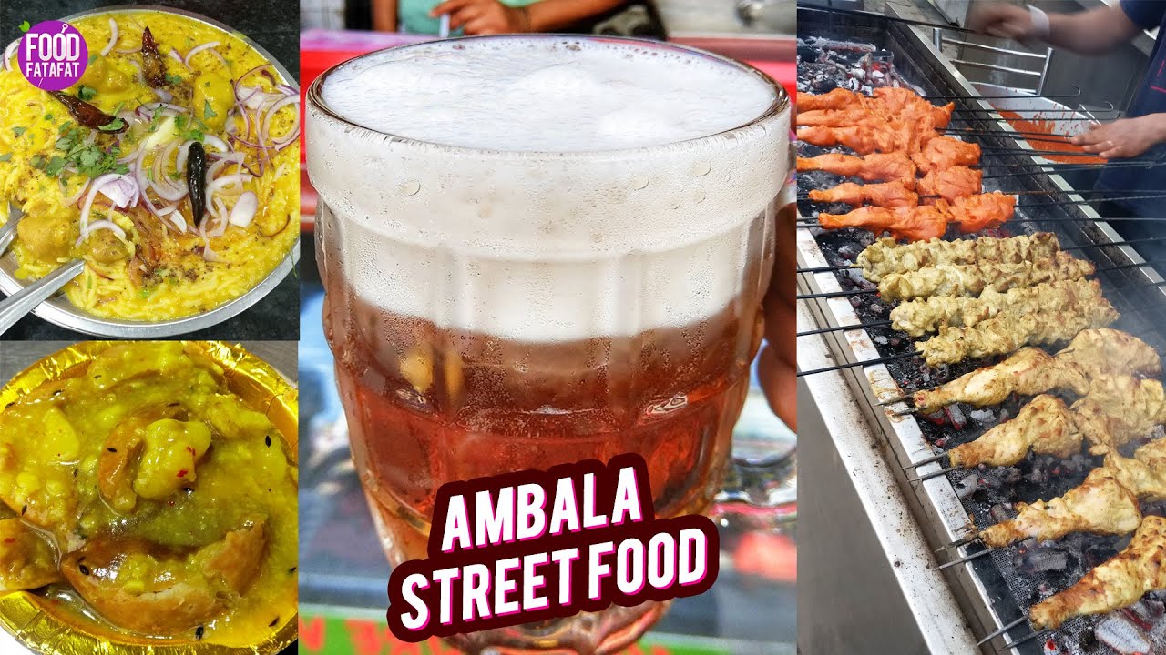 Ambala Street Food Tour | Indian Street Food | Kachori - Sabzi Puri - Fruit Beer & More | Food Fatafat