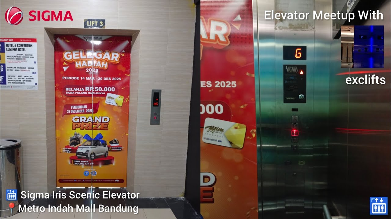 Elevator Meetup With @exclifts | Sigma Iris Traction Scenic Elevator - Metro Indah Mall, Bandung