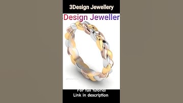 ||🔷Braid Ring Design Tutorial in Matrix🔷|| Matrix9 || Rhino 3D || Jewellery Cad Design|