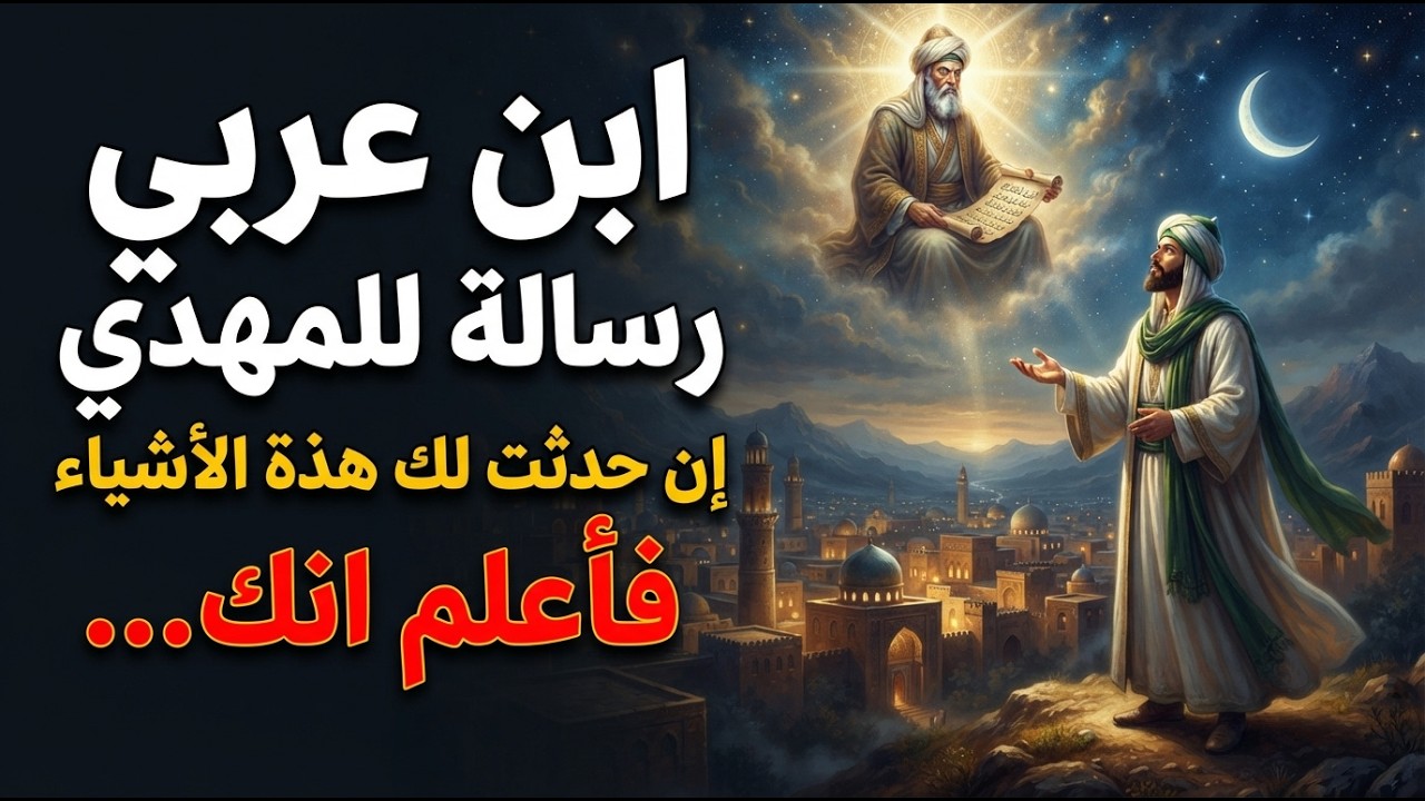 ابن عربى رسالة للمهدى ان حدثت لك هذة الأشياء فأعلم انك