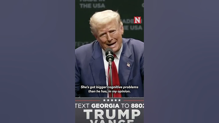 Trump Says Kamala Harris Has 'Cognitive Problems' Worse Than Joe Biden