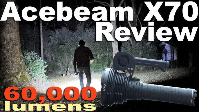 ACEBEAM X70 - Lampe Torche Rechargeable Surpuissante 60000 lumens