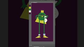 No-sketch animated character design speed run 💰✨