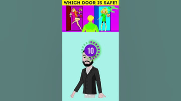 Which door is safe? 99% Fail at these types of riddles! #dailymindtease #riddles