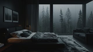 Rain Sounds for Insomnia - Fall Asleep Fast with Nature's White Noise | Foggy Forest Rainy Day