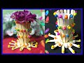 Diy  how to make flower vase or pen stand with popsicle sticks  ice cream sticks craft  mobonny