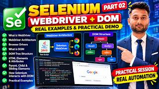 Selenium WebDriver & DOM Structure Explained | Selenium Java Tutorial for Beginners | Part 02
