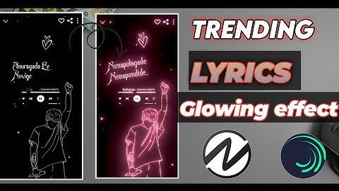 🔥Trending Glow Effect Lyrical Music Player Video Editing || Alight Motion And Node Editing Tutorial