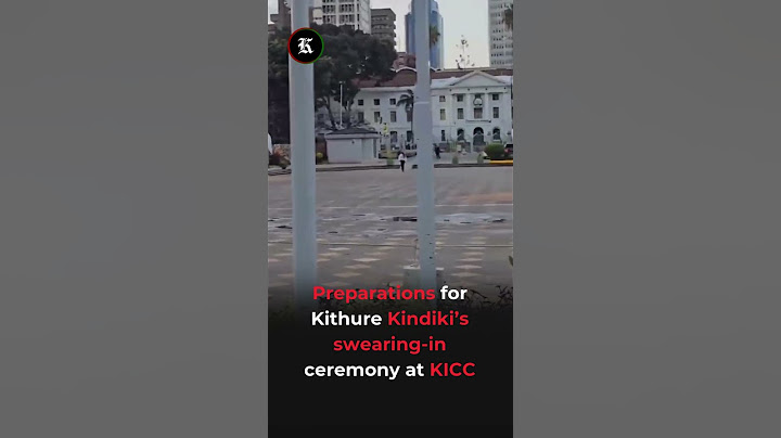 Preparations underway at KICC for Kithure Kindiki's swearing-in as Kenya's new Deputy President