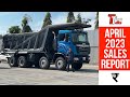 TRUCKS BUSES PICKUPS SALES REPORT APRIL 2023 | कितनी गाड़िया बिकी अप्रैल में ??