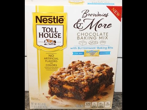 Nestle Toll House Brownies & More with Butterfinger Baking Bits Preparation & Review