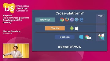 Is a new Cross-platform Development Era coming | Maxim Salnikov at iJS 2018 in Munich