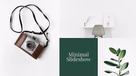 Minimal Slideshow After Effects Templates