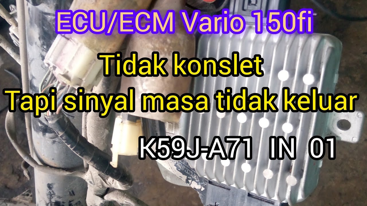 ECM Vario 150fi tidak mengeluarkan sinyal masa@agust channel