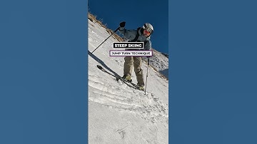 Jump Turn Technique for Steep Skiing #ski #skiiing #steep #steepskiing