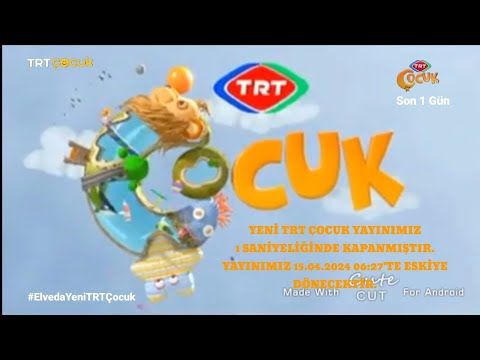 (TRT çocuk) 1 Saniyeliğinde Kapanış Anı (14.04.2024)18:30 (Gerçek)