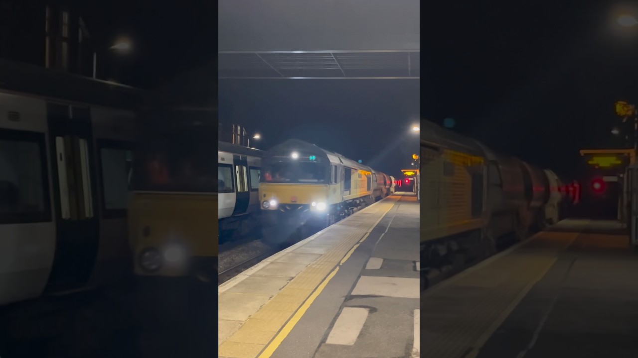 66850 & 66848 passing Crowborough