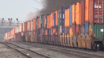 Huge CSX Double Stack Train