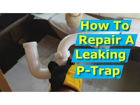 How To Repair/Replace Leaking P-Trap Pipe Under Bathroom Sink