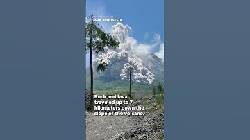 Mt. Merapi volcano erupts in Indonesia, spews lava and ash clouds #Shorts