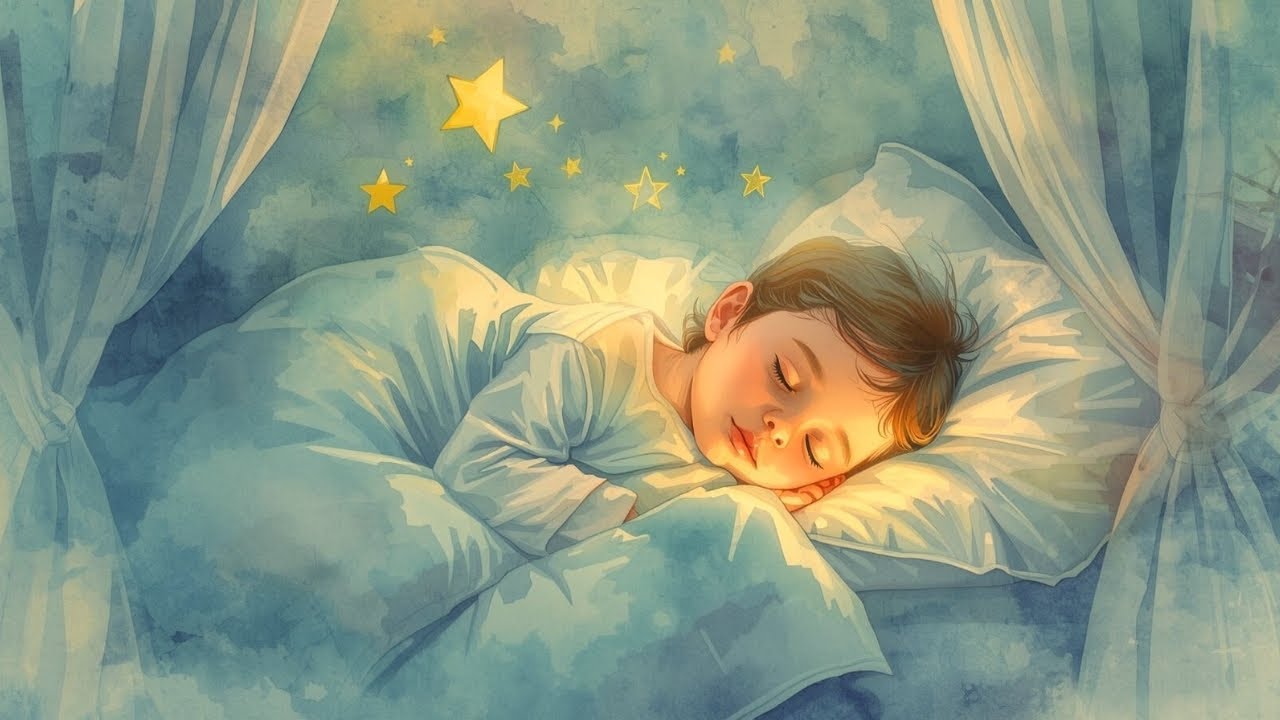 Good Night Blessing From God 🌙 Christian Lullaby for Kids | Peaceful Sleep Prayer Song