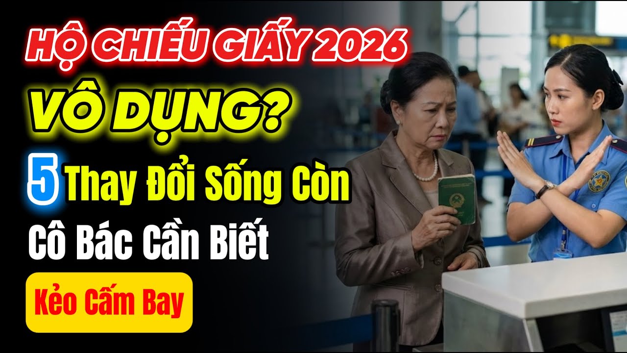 Hộ Chiếu Giấy Sắp Vô Dụng 2026? 5 Thay Đổi Hãng Bay 2026 Cô Bác Cần Biết Kẻo Bị Từ Chối Bay Ngay