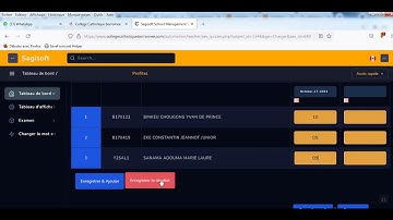 Saisie des notes dans le logiciel de gestion scolaire