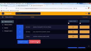 Saisie des notes dans le logiciel de gestion scolaire