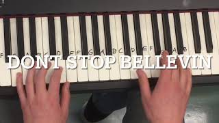 4-chord song Don’t stop believin