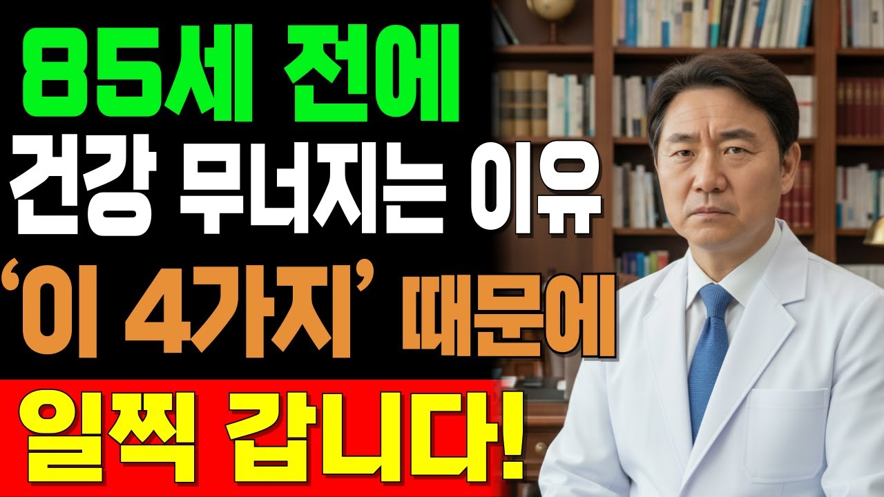 80세·85세 전에 건강 잃는 사람들의 공통점, 단 4가지만 바꾸면 100세 장수 가능합니다