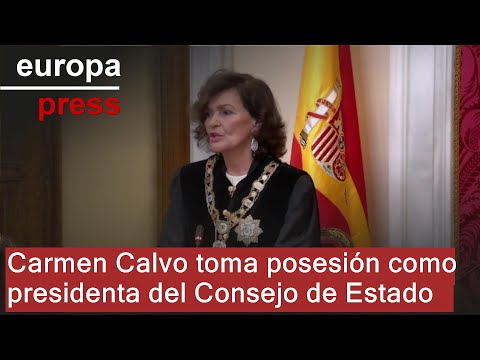 Carmen Calvo toma posesión como presidenta del Consejo de Estado