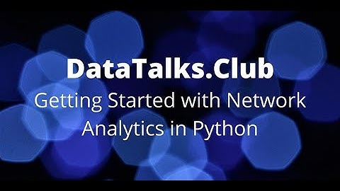 Getting Started with Network Analytics in Python - Eric Sims