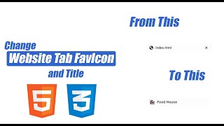 HTML Tutorial - Tab FavIcon and Title