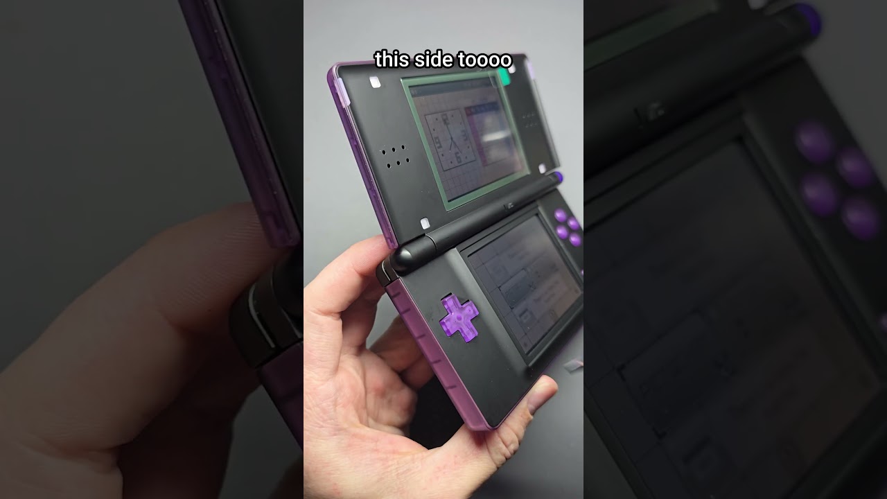 SICK Purple and Black MODDED DS Lite! #custom #nintendo #ds