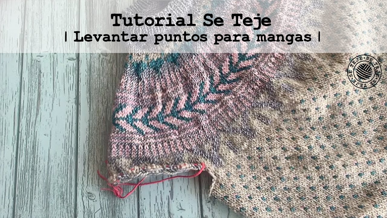| Levantar puntos para mangas en canesú redondo o raglán | Tutorial Se Teje |
