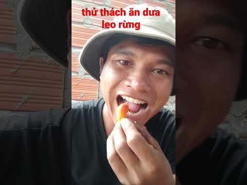 Video thử thách ăn dưa leo rừng #016 #shorts - youtube