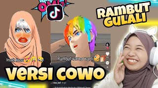 TREND RAMBUT GULALI VERSI COWO - REAKSI TIKTOK SAKURA | Sakura School Simulator